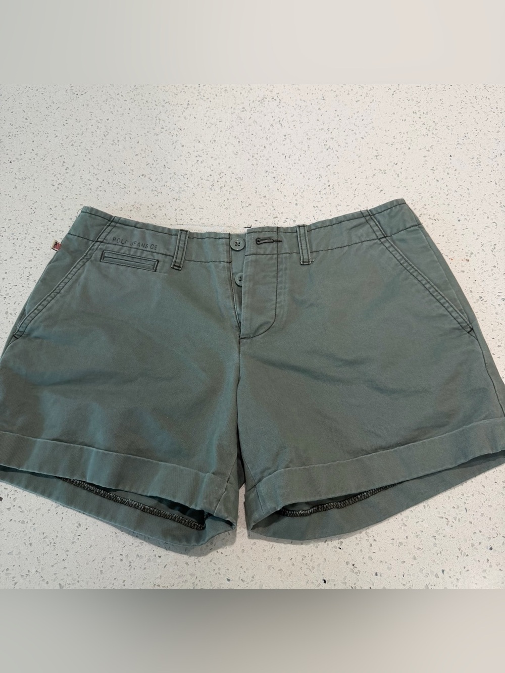 POLO Jeans Co. Women's Olive Green Casual Shorts
